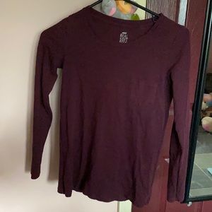 Maroon Aerie long sleeve, extra small in women’s